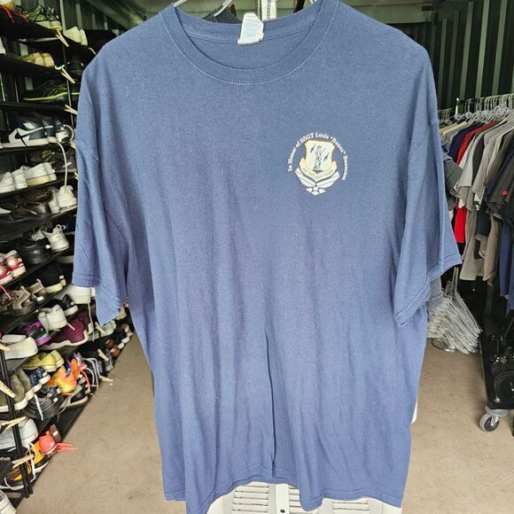 Blue Short Sleeve Tee with Patriotic Design - Picture 4 of 5